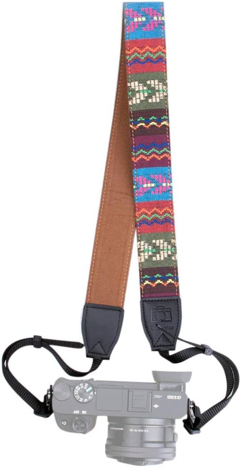 Camera Shoulder Strap, Neck Strap Compatible with Canon EOS 80D 70D 60D 6D 7D MarkII 5D MarkIII 5D Mark IV Rebel T7 T6i T6s T5i Vintage Style...