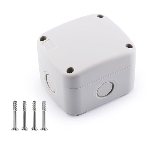 Nineleaf Outdoor Electrical Box,Small Electrical Junction Box 3 1/4"X2 3/4"X2 1/4"(86X74X62Mm) Ip66,White,Surface Mount Junction Box with Cover,Wa...