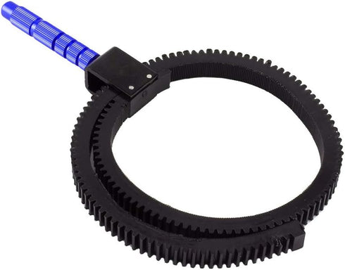V BESTLIFE Focus Ring Belt, Black Alloy Gear Ring Belt with Built in Stainless Steel Screw for DSLR Camera for Zooming Lens with Size from 52mm to...