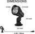 Spotlight Outdoor 6W 2700K to 6500K Adjustable via Remote Landscape Lighting Outdoor Indoor for House Flag Yard Tree Garden, Plug in Outdoor Light...