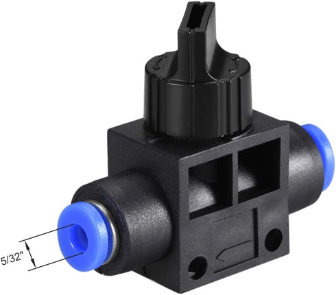 uxcell 4mm OD Pneumatic Air Flow Control Valve with Push-to-Connect Fitting,Union Straight,Pneumatic Air Controller Valve 6pcs...