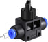 uxcell 4mm OD Pneumatic Air Flow Control Valve with Push-to-Connect Fitting,Union Straight,Pneumatic Air Controller Valve 6pcs...