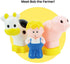 Boley My First Farm Play Set - 6 Piece Green Tractor with Trailer, Farmer Figurine, and Farm Animal Toys for Toddlers - Perfect for Kids Learning ...
