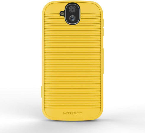 Compatible with/Replacement for Durable Slim Flex Case for Kyocera DuraForce Pro, Phone Models E6810, E6820 and E6830 (Yellow)...