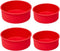 4 packs Silicone Cake Pans for Baking,Round Cake Molds for Cupcake,Cheese Cakes and Chocolate Cakes, Non-stick silicone bakeware sets BPA free(2 p...