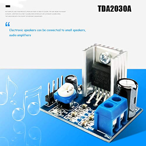 Ximimark 2Pcs TDA2030A Audio Amplifier Module Power Amplifier Board AMP 6?12V Mono 18W...