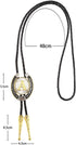 HUABOLA CALYN Bolo Tie for Men- Golden Initial Letter ABCDMJR to Z Western Cowboy Bolo Tie for Women...