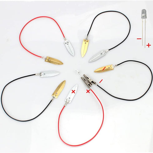 3 Sets Fruit Battery Science Experiment Kit for Home Teaching Toy, Orange Lemon Potato Battery Physics Teaching Experiment with Electronic Clock E...