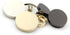 10PCS Metal Flat Button Women Suit Woolen Coat Button Male Jacket Button Shirt Suit Trousers Button Round Shaped Sewing Button (15mm, Gold)...