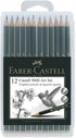Faber-Castell 9000 Graphite Pencils Art Set In Slimflexi Case (8B-2H, 12pcs)...