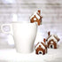 La Tartelette 3 Pcs Stainless Steel Christmas Mini House Mold Gingerbread Cookie Cutters Set Cupcake Chocolate Easter Gingerbread House Kit (Small...