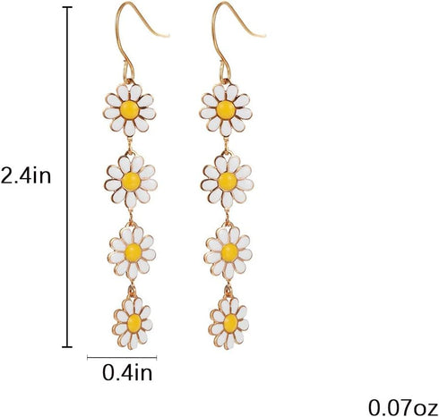 Flower Earrings for Women Summer Earrings Sunflower Earrings Daisy Earrings for Women Cute Holiday Earrings...