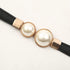 Skinny Belts for Women ,Pearl Belts Fashion Dress Belts Stretch Women Waist Belts Plus Size Elastic Waist Band for Dresses, Black, 65x1.5cm...