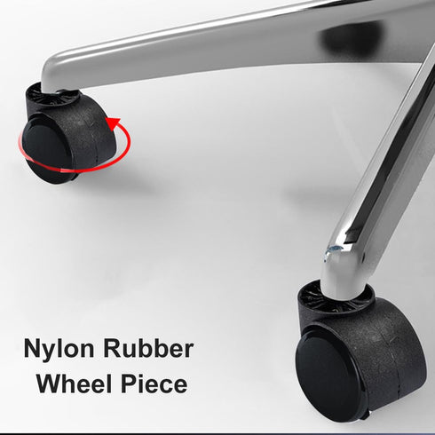 5pcs Chair Wheel, Office Chair Wheel Smooth Heavy Duty Universal Dual Caster Gaming Plastic(Black)...