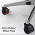 5pcs Chair Wheel, Office Chair Wheel Smooth Heavy Duty Universal Dual Caster Gaming Plastic(Black)...