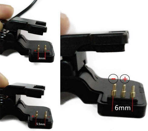 TW64 TW68 Smart Watch Charger Universal USB Charging Cable 3 pin 6mm Clip Smart Bracelet Charger Wire (3 pin 6mm)...