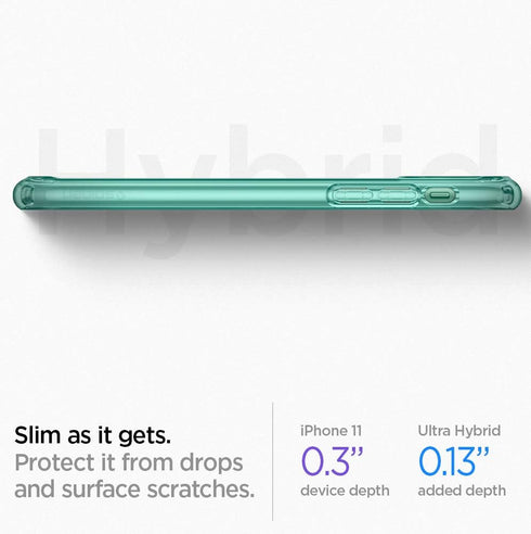 Spigen Ultra Hybrid Designed for Apple iPhone 11 Case (2019) - Green Crystal...