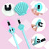 50PCS Summer Different Pencil Topper Decoations Cute PVC Pencil Toppes Lovely Black Clip Pencil Decoration Accessories for Pupil/Junior Students G...