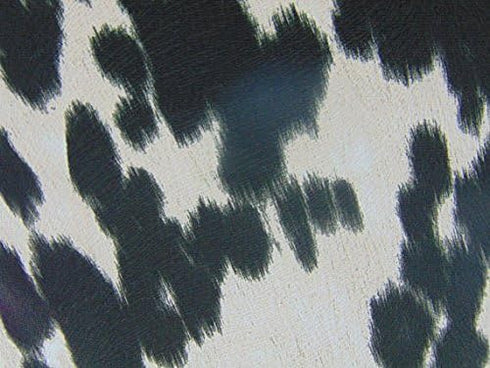 luvfabrics Pillow Cover Cow Madness Velvet Suede 18"x18" - Home Decor (Black)...