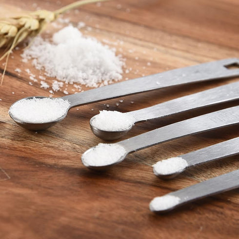 Brccee AC Measuring Spoons Set of 5, (tad, dash, pinch, smidgen and drop) Mini Stainless Steel Measuring Spoons...