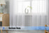 WPM White Sheer Curtains 58" Wide x 84" Long 2 Panels Livingroom Window Treatment Rod Pocket Sheer Voile for Bedroom, Kitchen, Childrens Room Full...