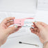 Hand Held Plier Stapler Mini Manual Pink Stapler Metal Handheld Plier Stapler Desktop Cute Staplers No.10 Staples 25 Sheet Capacity for Desk Home ...