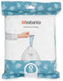 Brabantia PerfectFit Trash Bags (Size O/8 Gal) Thick Plastic Trash Can Liners with Drawstring Handles (40 Bags)...