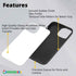 INNOSUB USA Sublimation Phone Cases Set of 5Pcs – Protective Case Compatible with iPhone 15 Plus Includes Aluminum Inserts – Soft Rubber Blank Bla...