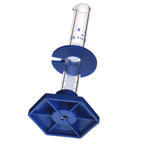 Thick Glass Graduated Cylinder Measuring Liquid Lab Cylinders with Anti-falling Plastic Base and Bumper Guards (glass, 5ML)...