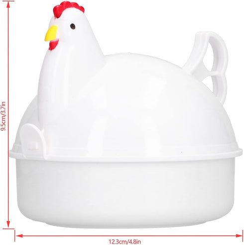 Egg Cooker, Chicken Shaped Heat Resistant Microwave Eggs Boiler, Freely Control the Tenderness of the Egg, for Home Kitchen...