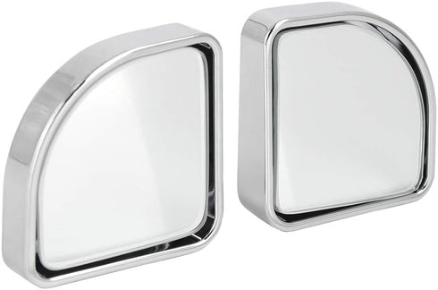 X AUTOHAUX 2pcs Adjustabe Blind Spot Mirrors 360° Degree Rotate Sway Fan Shaped HD Glass Convex Mirror...
