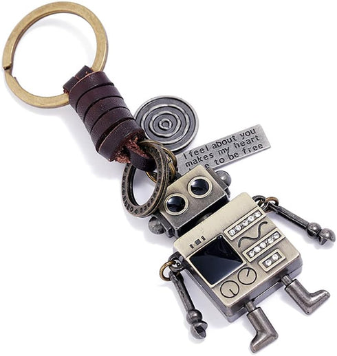 Funny KeyChains Leather KeyRings Pendant for Car Keychains purse handbag backpack Gift...