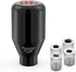 (Black) 6 Speed Weighted Manual Universal Automatic Gear Shifter Shift Knobs Lever with 4 Adapters Fit Compatible with Manual Cars Most Automatic ...