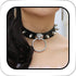 Punk Black Leather Choker Necklace PU Necklace Soft Goth Collar Adjustable Necklace Chains Dainty Accessory for Women...