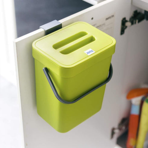 Food Waste Basket Bin for Kitchen, Odor-Free Food Scrap Container,Small Countertop Compost Bin with Lid, Mini Garbage Can Wall Mounted Trash Can, ...