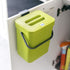 Food Waste Basket Bin for Kitchen, Odor-Free Food Scrap Container,Small Countertop Compost Bin with Lid, Mini Garbage Can Wall Mounted Trash Can, ...