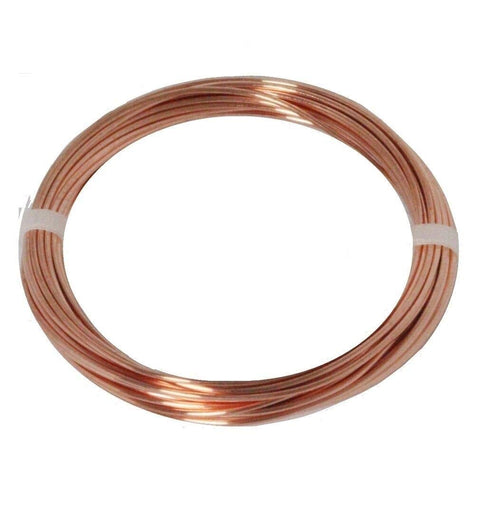 Bare Copper Round Wire (Half Hard) 1/2 Lb 99.9% Pure/Made in USA (14 Ga - 40 Ft. Coil)...