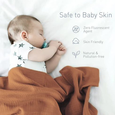 Newborn Baby Swaddle Blanket Unisex Swaddle Wrap Soft Silky Muslin Swaddle Blankets Neutral Receiving Blanket for Newborn Boys and Girls Large 47 ...