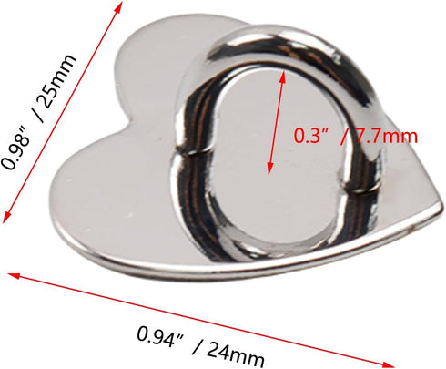 12Pcs Phone Charm Hook Adhesive Metal Phone Finger Grip Hook Cell Phone Ring Holder Stand for DIY Accessories (Silver, Heart Shaped)......