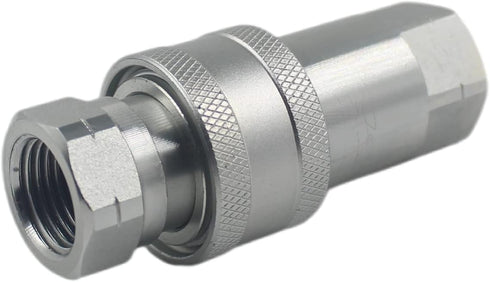 1-Set 1/2" NPT ISO5675 Ag Hydraulic Quick Connect Tractor Coupling/Couplers Ball Valva,Pioneer Type,Set w/Dust Cap...