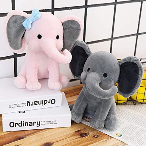 Stuffed Elephant Animal Plush Toys 9 Inch (Pink)...
