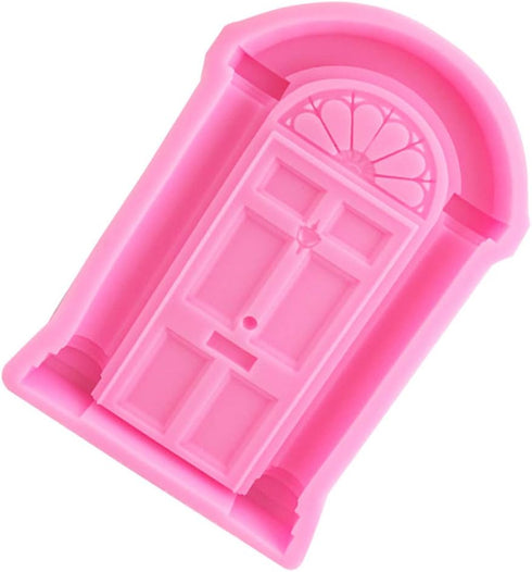 Luckycivia 2 Pack Door Window Silicone Mold, Door Shape Baking Mold for Frame Cakes Border Pattern Fondant Decorating Baking Chocolate Candy...