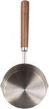 Small Milk Pot Stainless Steel Saucepan Wood Handle Saucepan 250ml Butter Warmer with Dual Pour Spout Candy Melting Pot Mini Frying Pan Soup Pot...