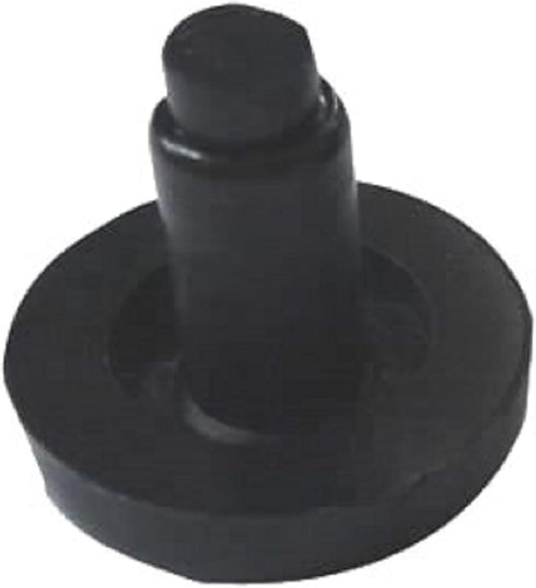 10 pcs - 3/4" Flat Stem Bumper Glide Patio Outdoor Furniture Chair 1/4" (Black 727)...