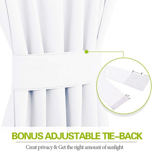 PONY DANCE Small Window Curtains - Window Shades Room Darkening Drapery Light Filter Drapes for French Door Glass Including Bonus Tieback, 25 by 4...