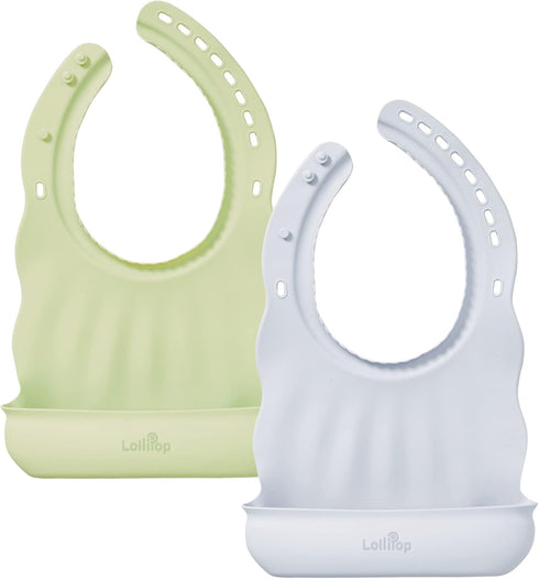 Lollipop Silicone Baby Bib | BPA Free, Skin-friendly, Soft, Comfortable, Adjustable Silicone Bibs for Babies & Toddlers...