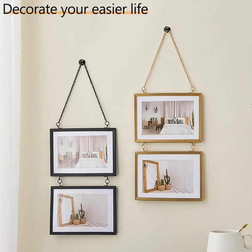 Picture Hanging Kit, Push Pins, Picture Hangers, Double Headed Thumb Tacks for Wall Hooks for Hanging, Nails for Hanging Pictures, Thumb Tacks for...