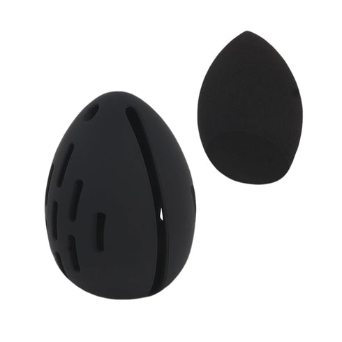 Makeup Sponge Holder with Makeup Sponge, Breathable Beauty Blender Holder, Washable Silicone Make Up Sponges Holder Convenient Beauty Blender Orga...