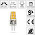 G4 LED Bulb 3W, 12V 20W G4 Halogen Bulb Equivalent, Warm White 3000K, Not Dimmable JC G4 Bi-Pin Base Light Bulb, 10-Pack...