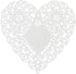 Hygloss Heart Doilies - 100 Pcs -4-Inch White Paper Heart Shaped Doilies for Valentines Crafts, Table Settings - Ideal for Valentine Doily...